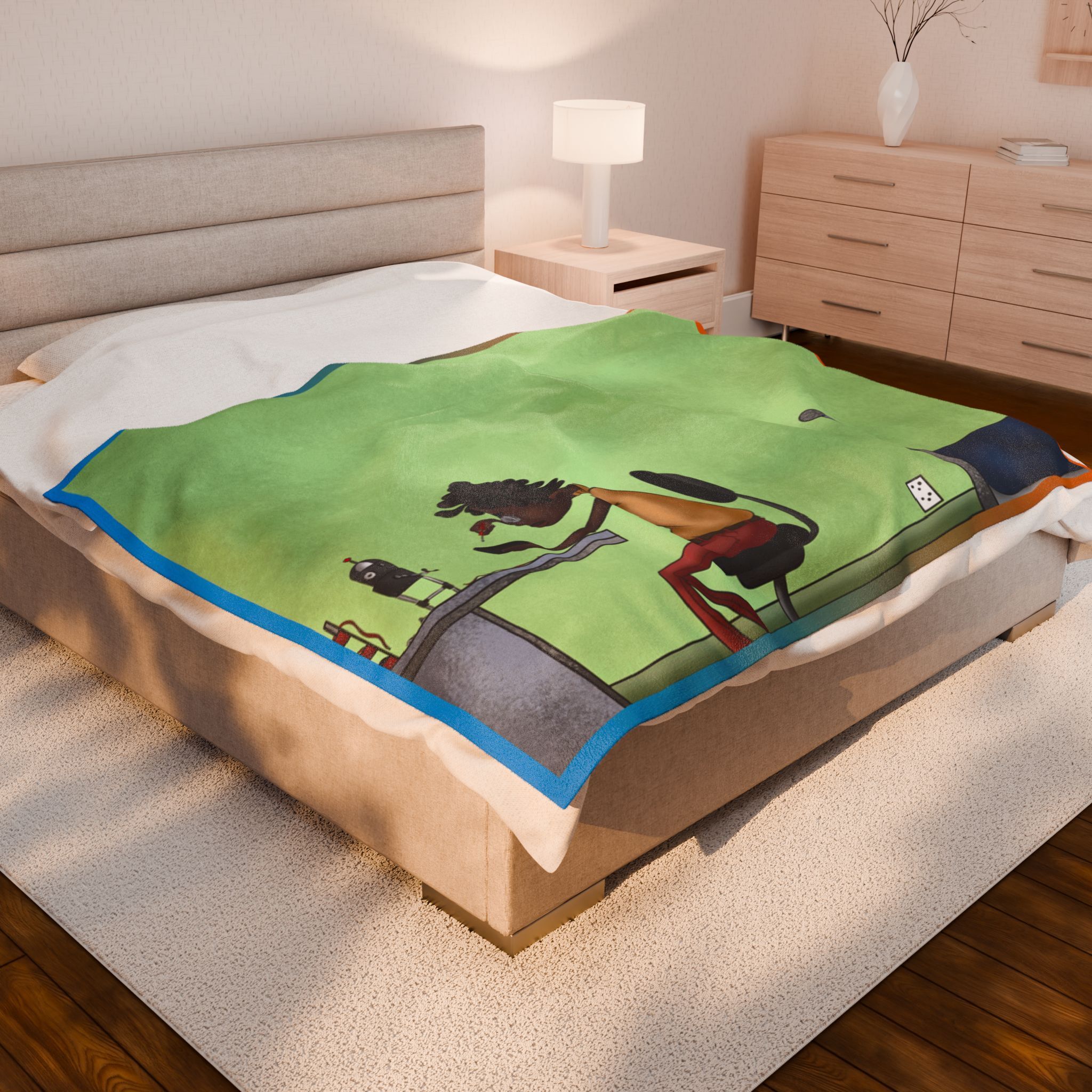 Black Characters - Engineer Boy- Black Boy, Black Boy - Velveteen Plush Blanket, Xmas Blankets, Bedroom Blanket, Couch Throw, Boys Bedroom - Image 12