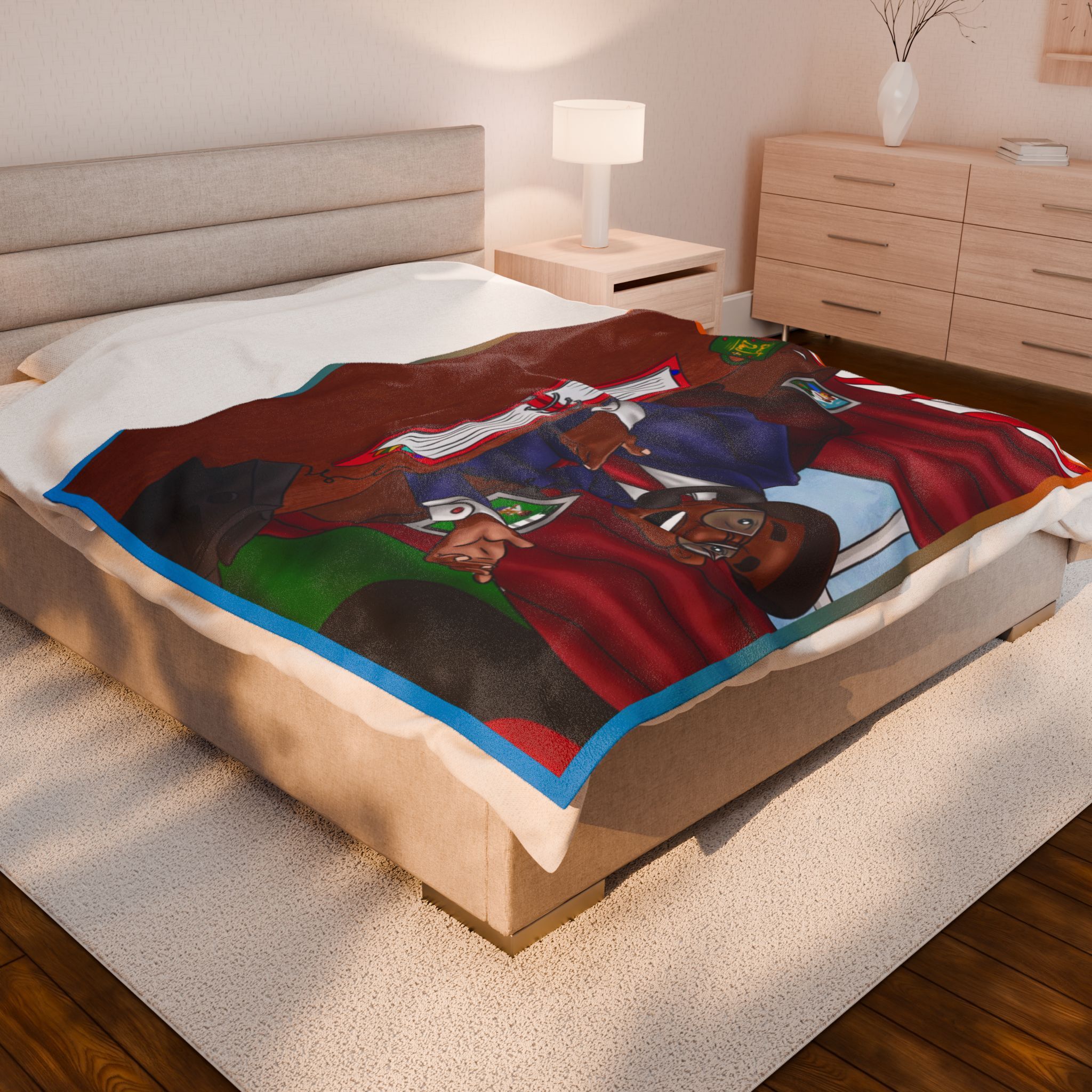 Black Character Blanket - President Man - Black Boy, Black Boy - Velveteen Plush Blanket, Xmas Blankets, Bedroom Blanket, Boys Bedroom - Image 11